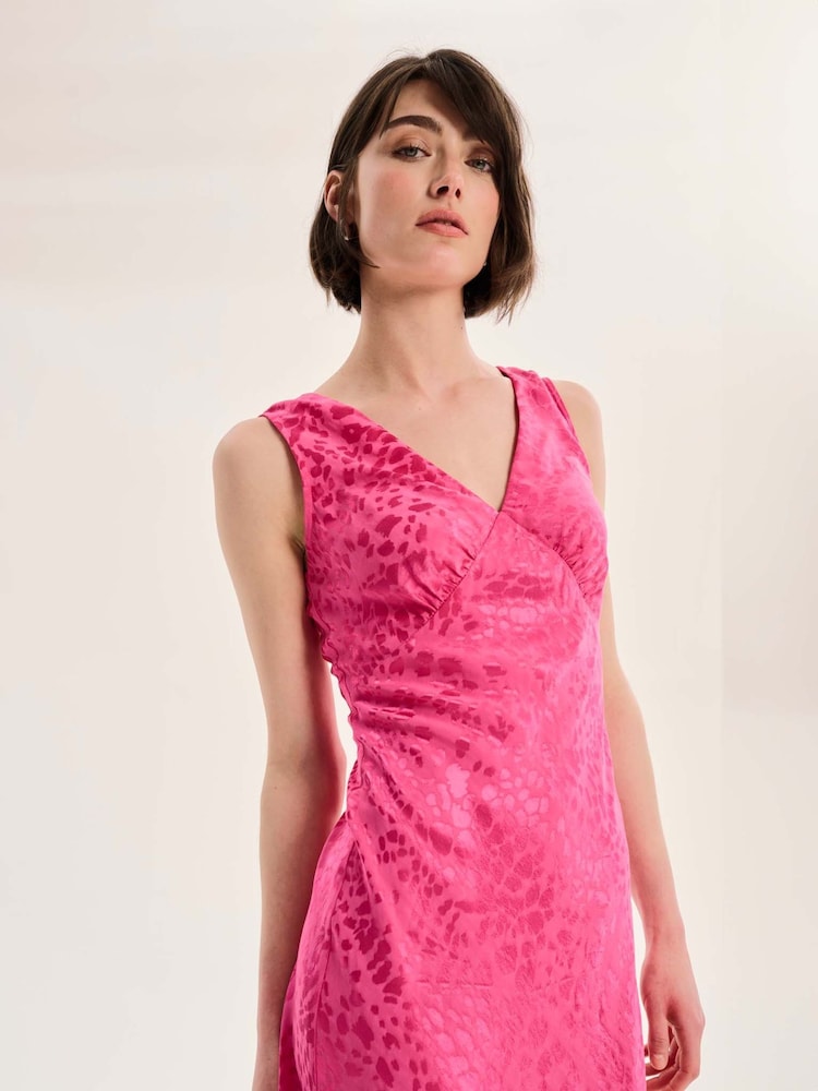 Omnes Pink Iris Maxi Dress - Image 3 of 5