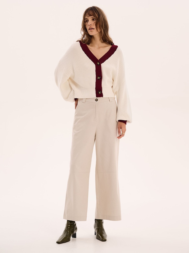 Omnes Cream Hopper 100% Cotton Cardigan - Image 1 of 5