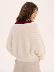 Omnes Cream Hopper 100% Cotton Cardigan - Image 4 of 5