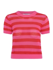Omnes Light Pink Lexi Colourblock Jumper - Image 5 of 5