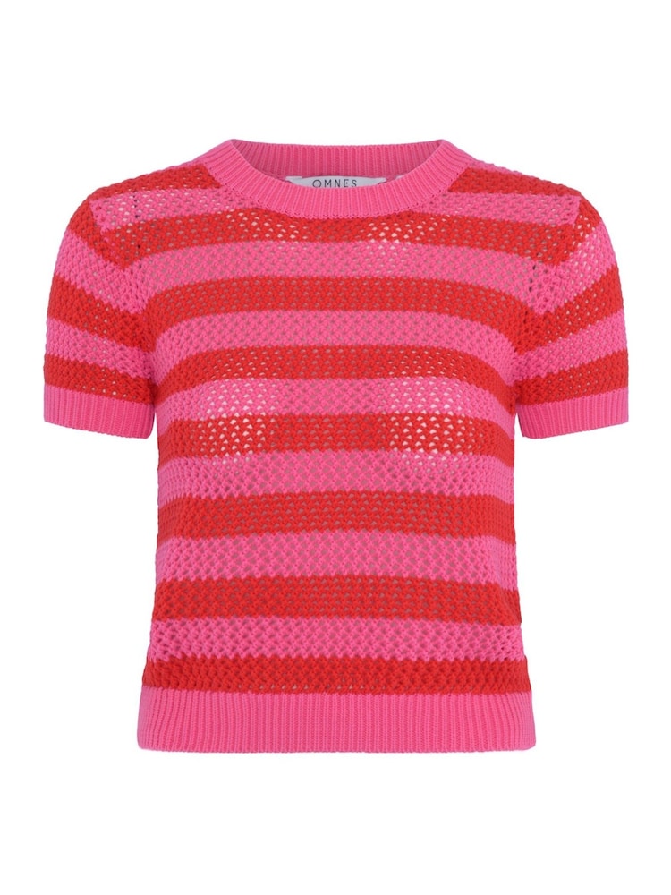 Omnes Light Pink Lexi Colourblock Jumper - Image 5 of 5