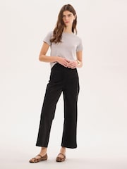 Черный - Omnes Orielle Cord 100% Cotton Trousers - Image 2 of 5