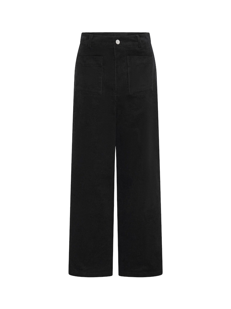 Черный - Omnes Orielle Cord 100% Cotton Trousers - Image 5 of 5