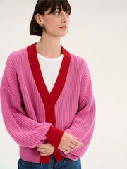 Omnes Pink Hopper 100% Cotton Cardigan - Image 4 of 5