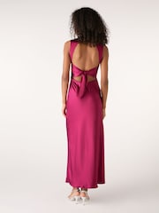 Omnes Magneta Nova Maxi Tie Back Dress - Image 3 of 5
