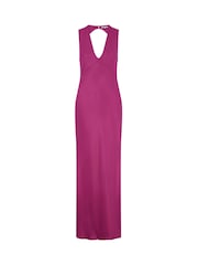Omnes Magneta Nova Maxi Tie Back Dress - Image 5 of 5
