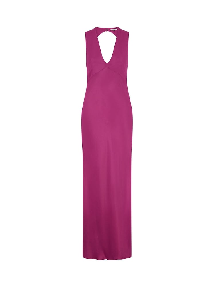 Omnes Magneta Nova Maxi Tie Back Dress - Image 5 of 5