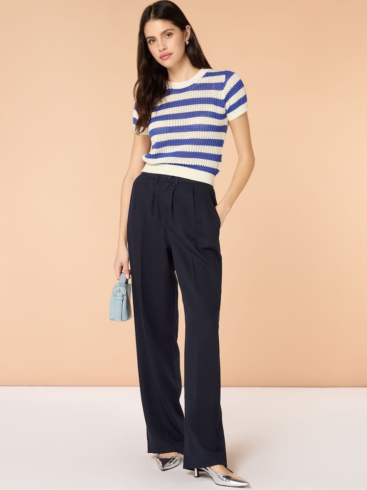 Omnes Blue Lexi Colourblock Jumper - Image 1 of 5