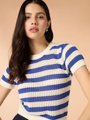 Omnes Blue Lexi Colourblock Jumper - Image 4 of 5