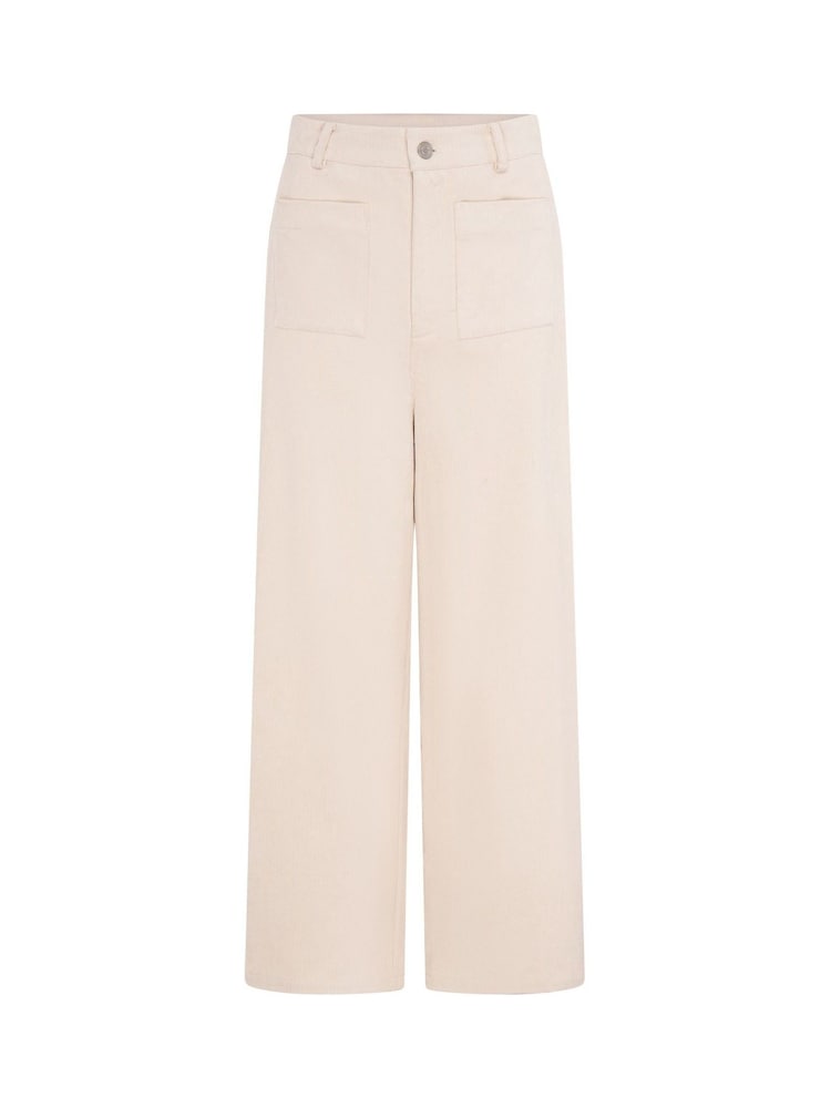 Кремовый - Omnes Orielle Cord 100% Cotton Trousers - Image 5 of 5