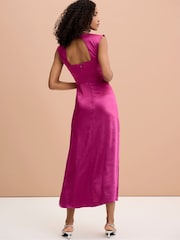 Omnes Pink Marin Twist Front Dress - Image 2 of 4