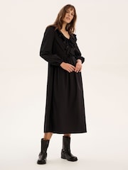 Omnes Black Amy-Leigh 100% Cotton Dress - Image 2 of 5