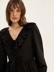 Omnes Black Amy-Leigh 100% Cotton Dress - Image 4 of 5