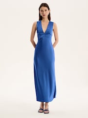Omnes Cobalt Nova Maxi Tie Back Dress - Image 1 of 5