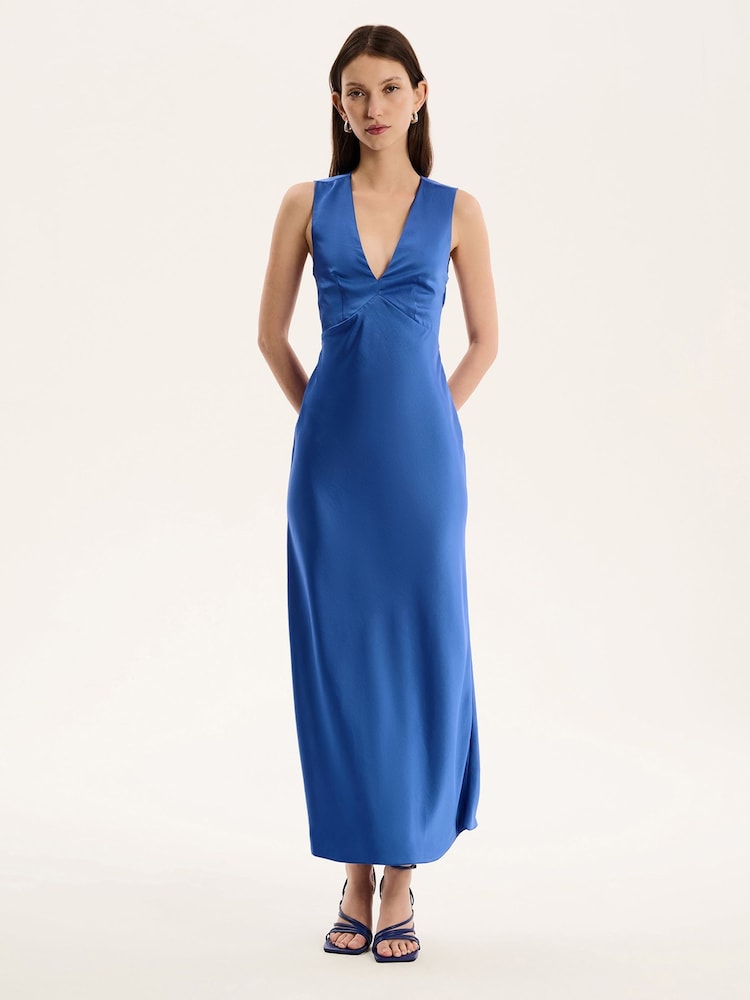 Omnes Cobalt Nova Maxi Tie Back Dress - Image 1 of 5