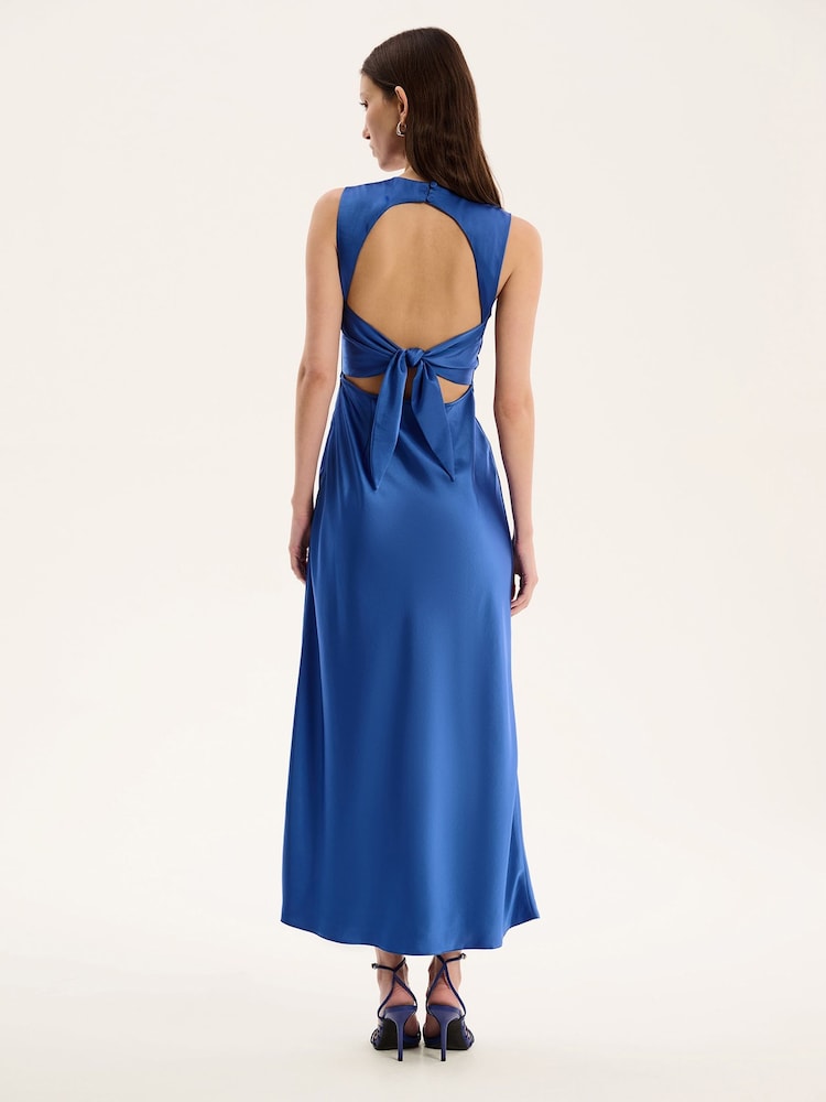 Omnes Cobalt Nova Maxi Tie Back Dress - Image 2 of 5