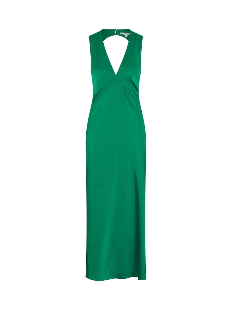 Omnes Green Nova Maxi Tie Back Dress - Image 5 of 5