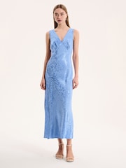 Omnes Blue Iris Maxi Dress - Image 1 of 5
