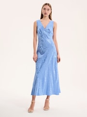 Omnes Blue Iris Maxi Dress - Image 2 of 5