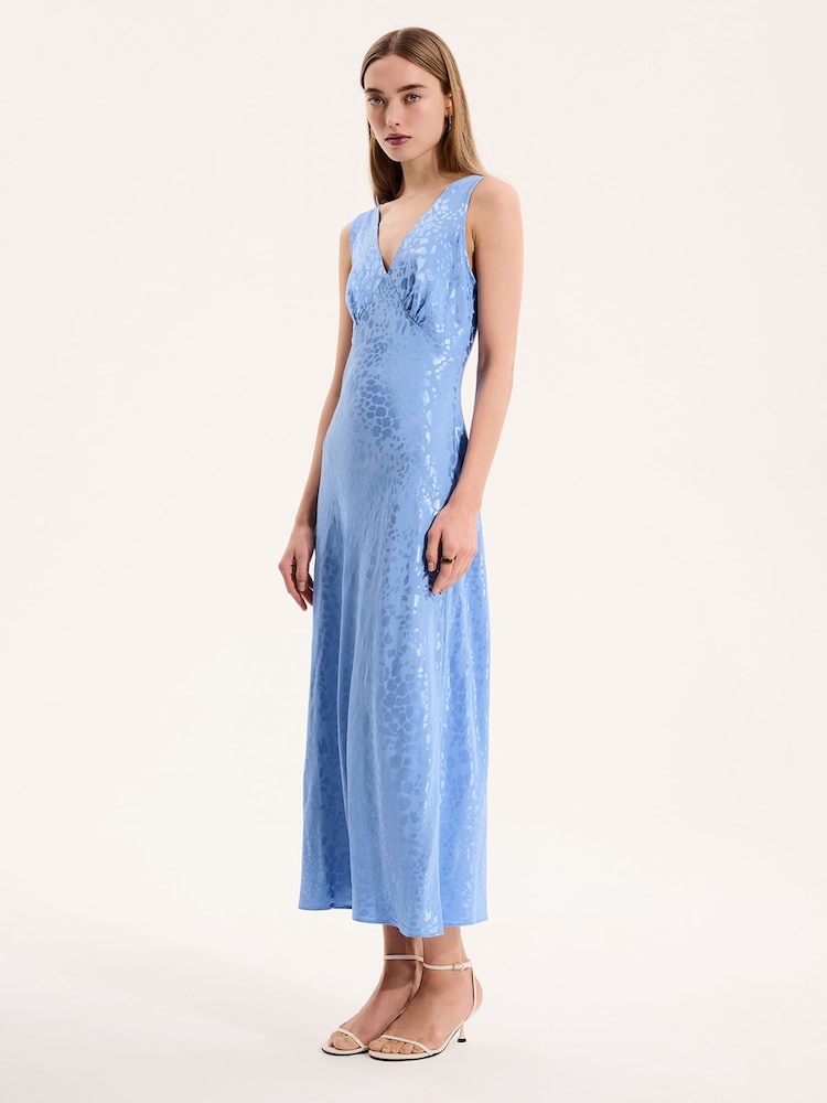 Omnes Blue Iris Maxi Dress - Image 3 of 5