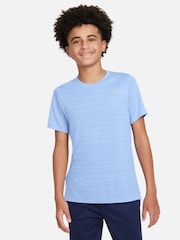 Nike Blue Dri-FIT Miler Training Top - Image 2 of 4