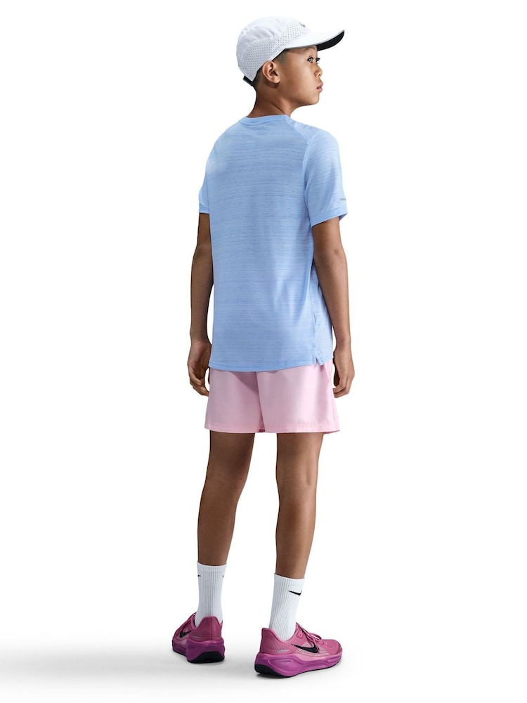 Nike Royal Tint Blue Miler Dri-FIT Short Sleeve T-Shirt - Image 3 of 3
