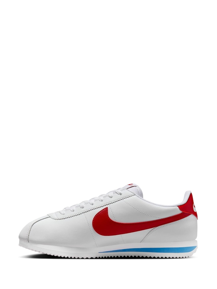 Nike Red/White Cortez Leather Trainers - Image 2 of 11 Nike Red/White Cortez Leather Trainers - Image 2 of 11