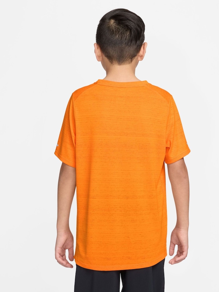 Nike Cermic Orange Dri-FIT Miler Training Top - Image 2 of 4 Nike Cermic Orange Dri-FIT Miler Training Top - Image 2 of 4