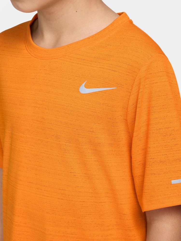 Nike Dri Fit Maglie Nike Arancione NIKE T-SHIRT DRI-FIT RUN
