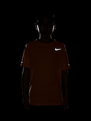 Nike Cermic Orange Dri-FIT Miler Training Top - Image 4 of 4