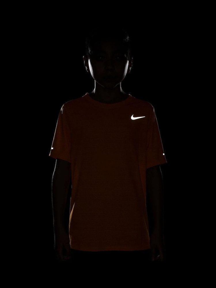 Nike Cermic Orange Dri-FIT Miler Training Top - Image 4 of 4 Nike Cermic Orange Dri-FIT Miler Training Top - Image 4 of 4