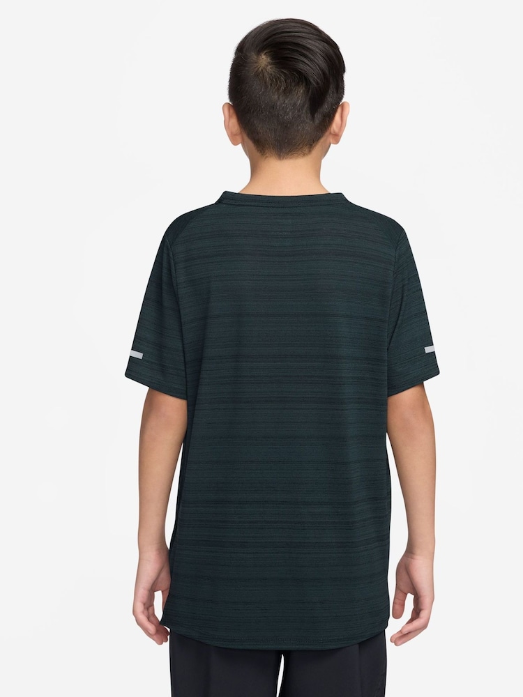Nike Dark Seaweed Green Dri-FIT Miler Training Top - Image 2 of 4 Nike Dark Seaweed Green Dri-FIT Miler Training Top - Image 2 of 4