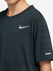 Nike Dark Seaweed Green Dri-FIT Miler Training Top - Image 3 of 4