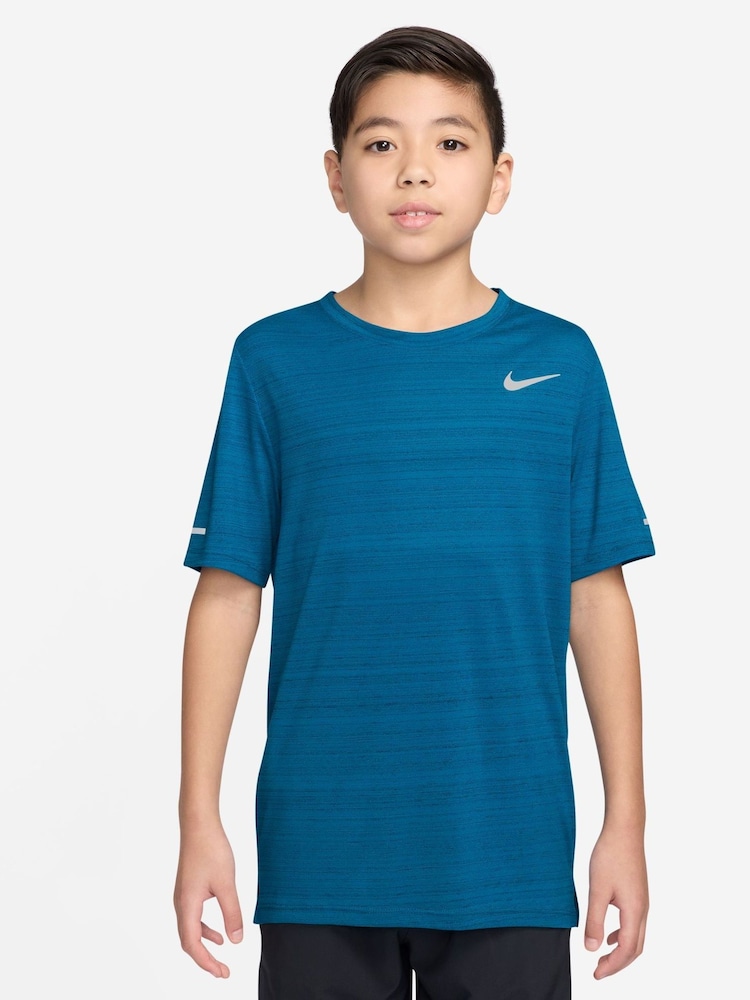 Nike Green Dri-FIT Miler Training Top - Image 2 of 4 Nike Green Dri-FIT Miler Training Top - Image 2 of 4