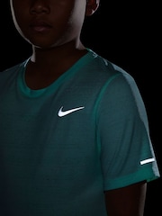 Nike Light Green Dri-FIT Miler Training Top - Image 4 of 4