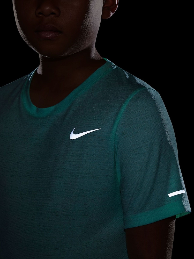 Nike Light Green Dri-FIT Miler Training Top - Image 4 of 4 Nike Light Green Dri-FIT Miler Training Top - Image 4 of 4