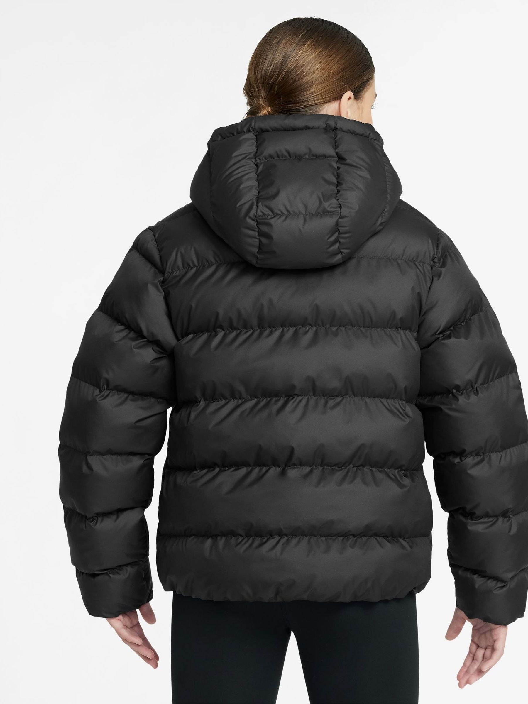 nike pink and black coat