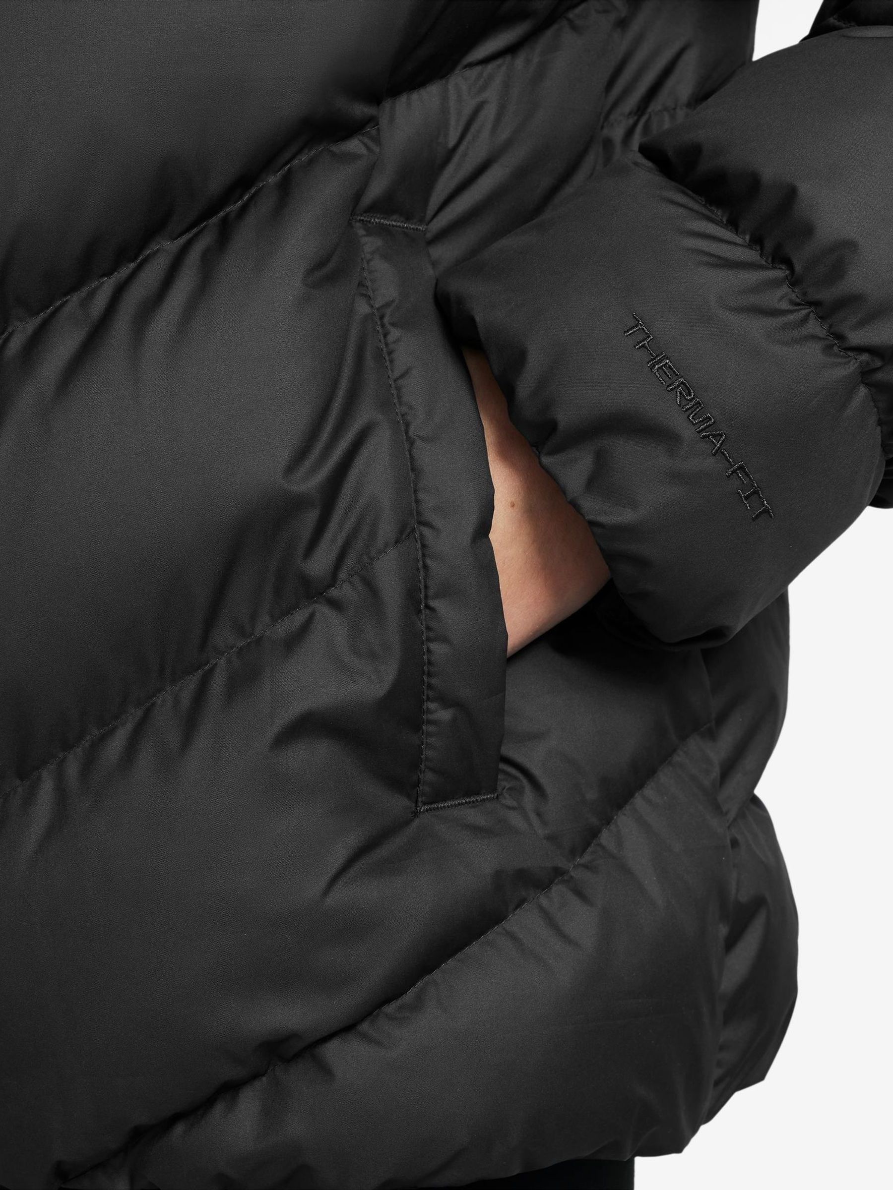 nike pink and black coat