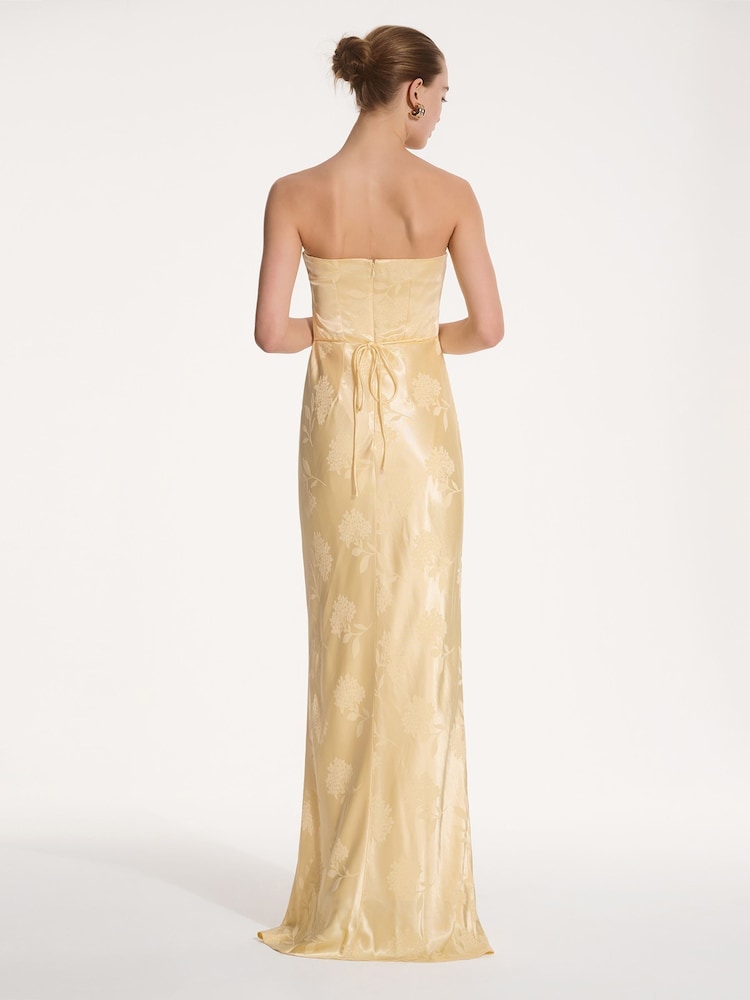 أصفر - Omnes Amdra Maxi Dress - Image 4 of 5