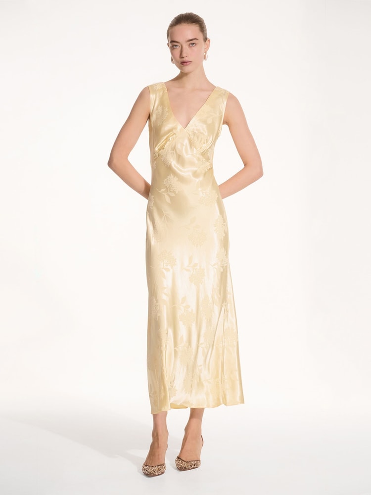 Omnes Yellow Iris Maxi Dress - Image 1 of 5