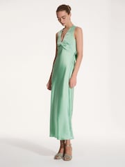 Omnes Sage Nova Maxi Tie Back Dress - Image 2 of 5