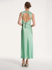 Omnes Sage Nova Maxi Tie Back Dress - Image 3 of 5