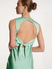 Omnes Sage Nova Maxi Tie Back Dress - Image 4 of 5
