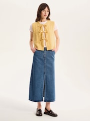 Omnes Yellow Jacob Stripe Sweater Vest - Image 1 of 5