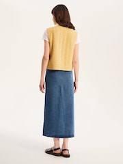 Omnes Yellow Jacob Stripe Sweater Vest - Image 3 of 5