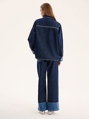 Omnes Magnus Raw Denim 100% Cotton Shirt - Image 3 of 5