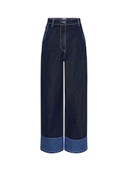 Omnes Blue Portland Contrast Denim 100% Cotton Jeans - Image 5 of 5