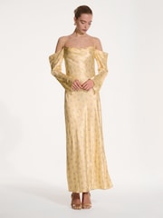 Omnes Yellow Munique Maxi Dress - Image 1 of 5