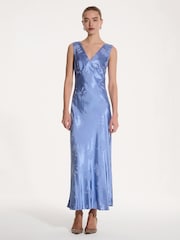 Omnes Blue Iris Maxi Dress - Image 1 of 5