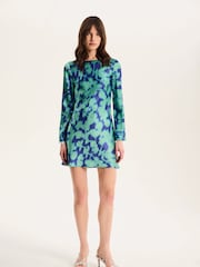 Omnes Green Roberta Mini Dress - Image 1 of 5